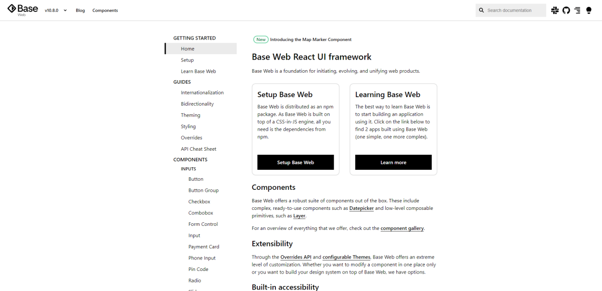 Base Web React UI framework
