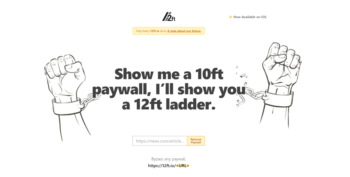 12ft Ladder - Paywall Bypass