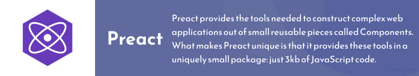 Preact front-end framework