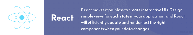 ReactJS front-end framework