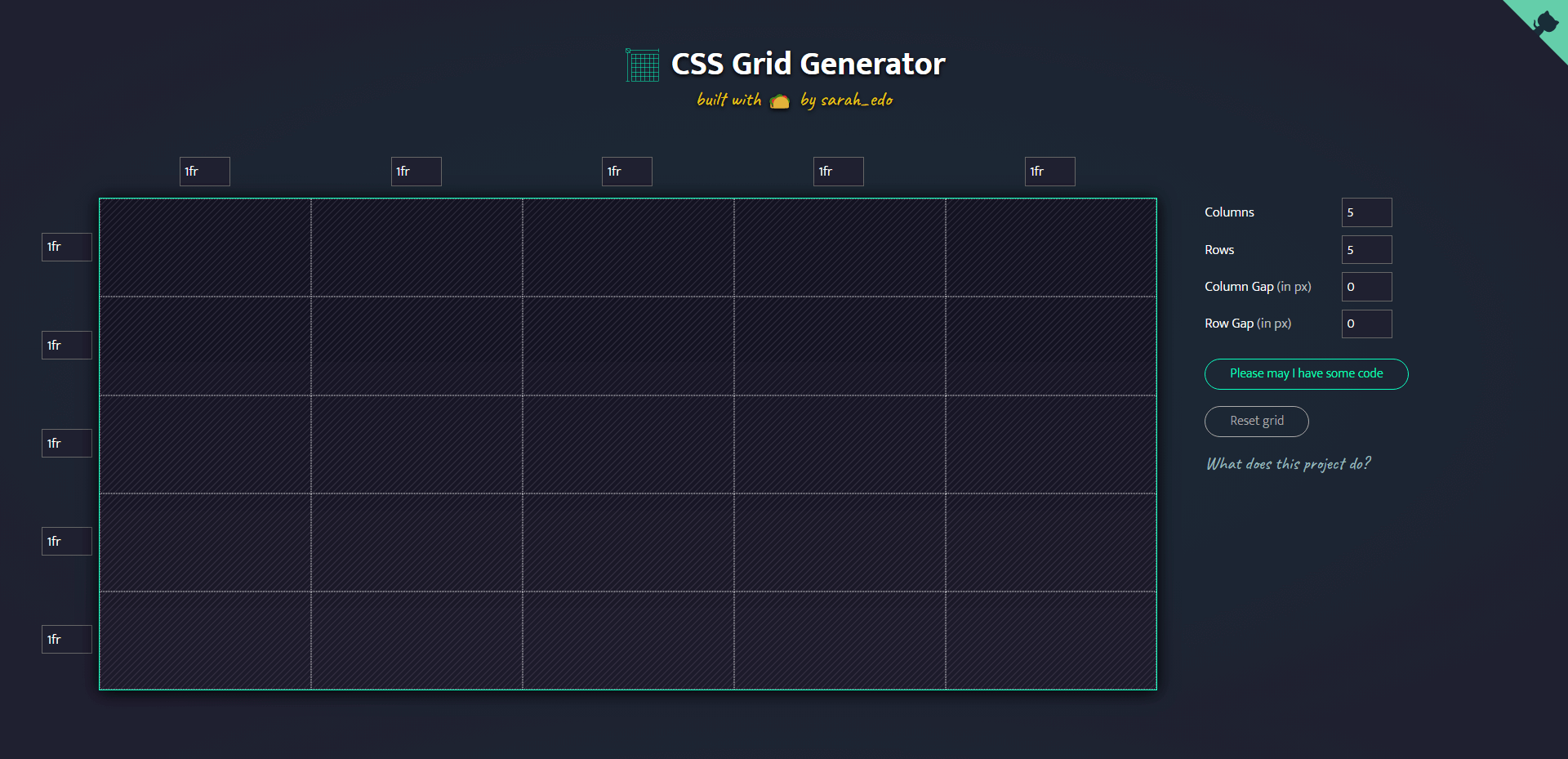 CSS Grid Generator