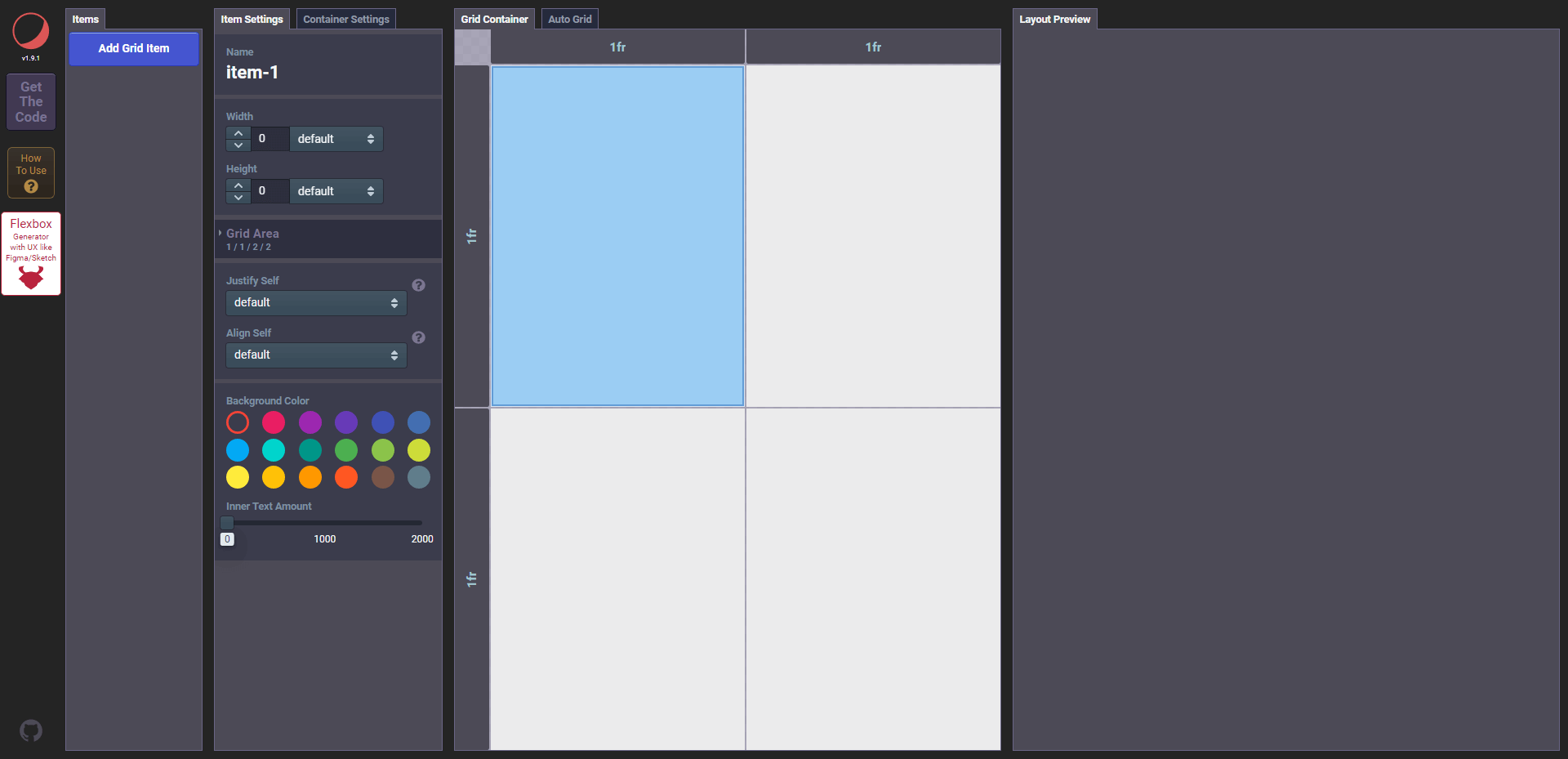 CSS Grid Layout Generator