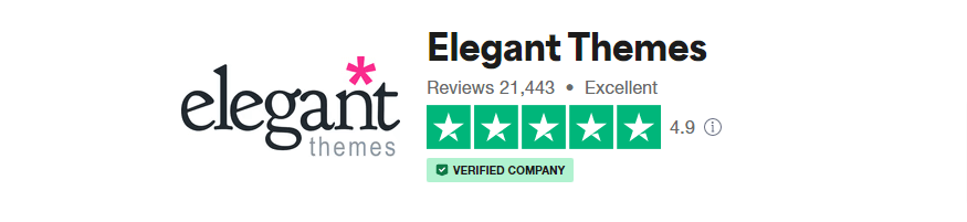 Elegant Themes trustpilot rating