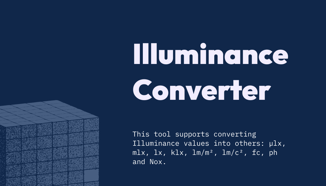 Illuminance Converter Lux to Phot, Footcandle to Nox, etc. Stack Diary