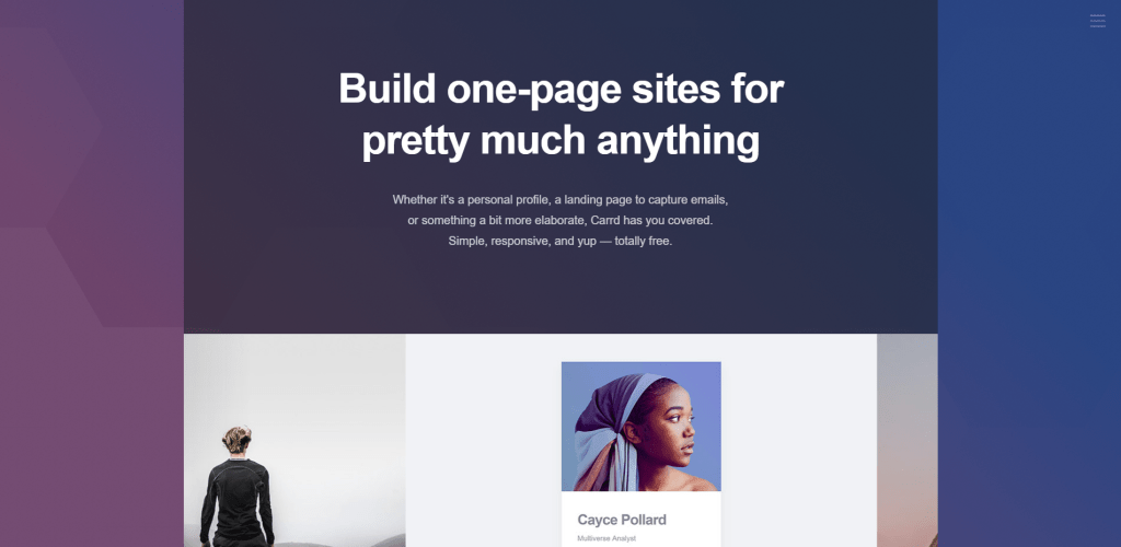 Carrd - Simple, free, fully responsive one-page sites