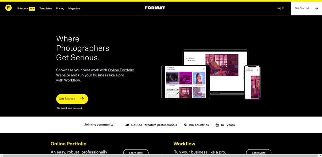 Create your own professional photography website _ Format