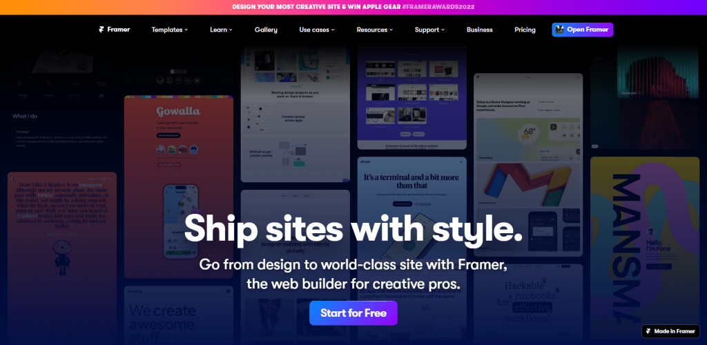 Framer_ Ship sites with style