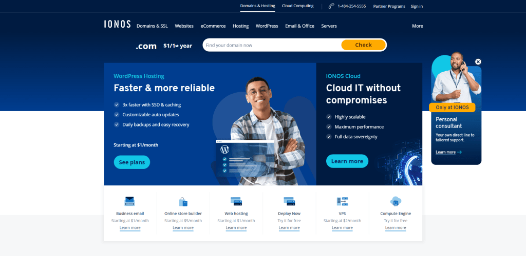 IONOS » Hosting Provider _ Websites. Domains. Server.