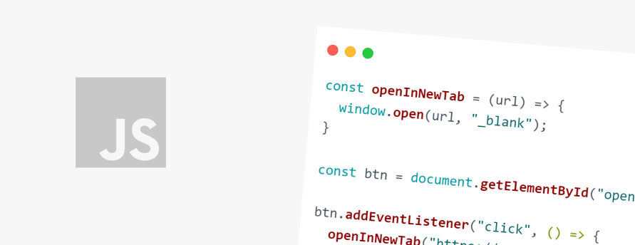 Open URL in a New Tab with JavaScript