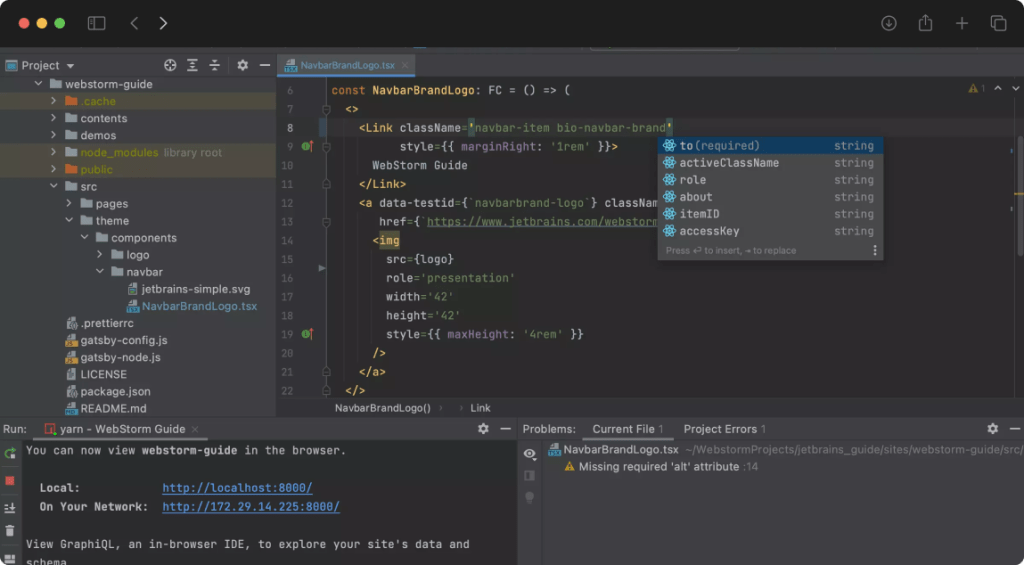 WebStorm – productivity at its best