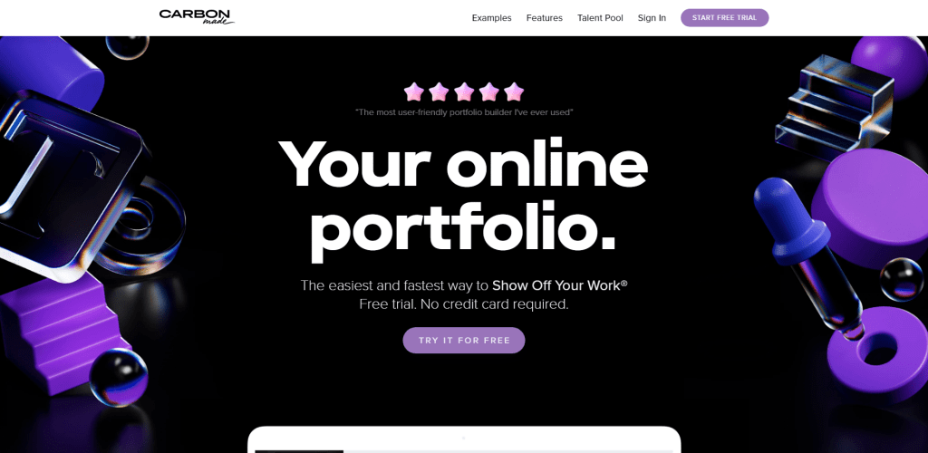 Your online portfolio - Carbonmade