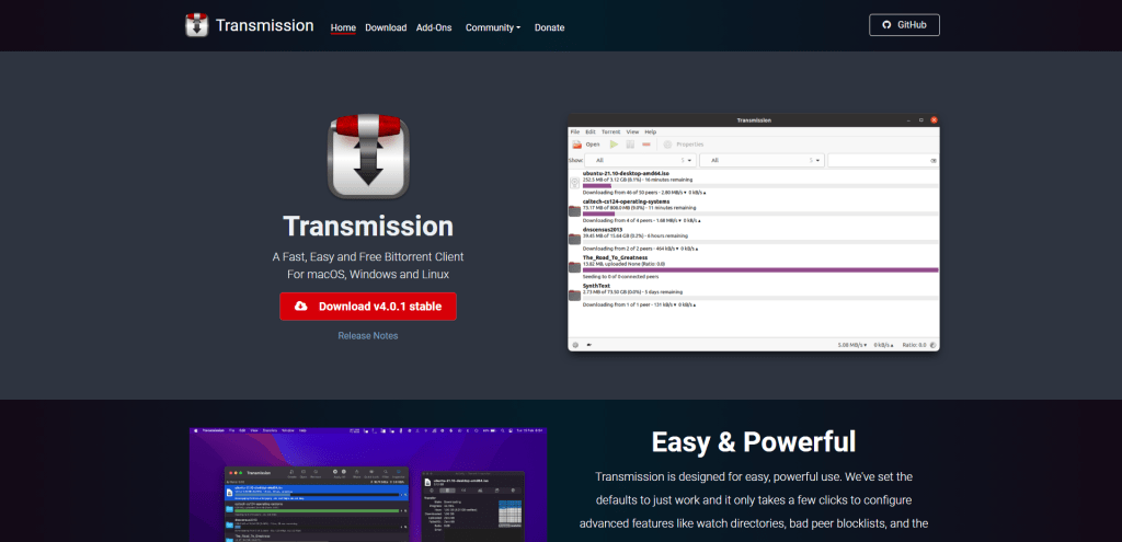 Transmission - simple and intuitive