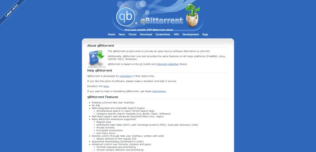 qBittorrent - an open-source alternative to µTorrent