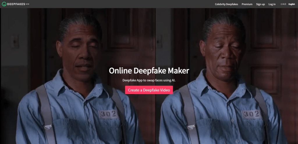 Deepfakes Web - swap faces using AI