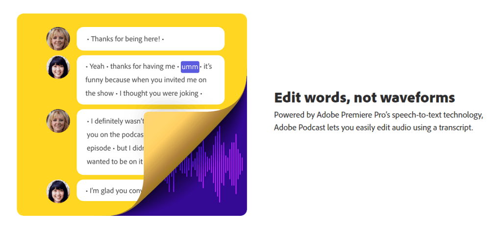 Edit words, not waveforms