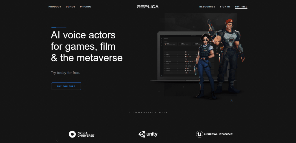 Replica - AI voice acting