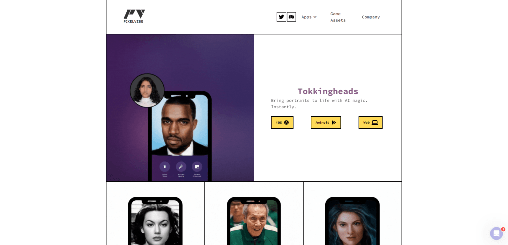 Tokkingheads - bring portraits to life with AI magic