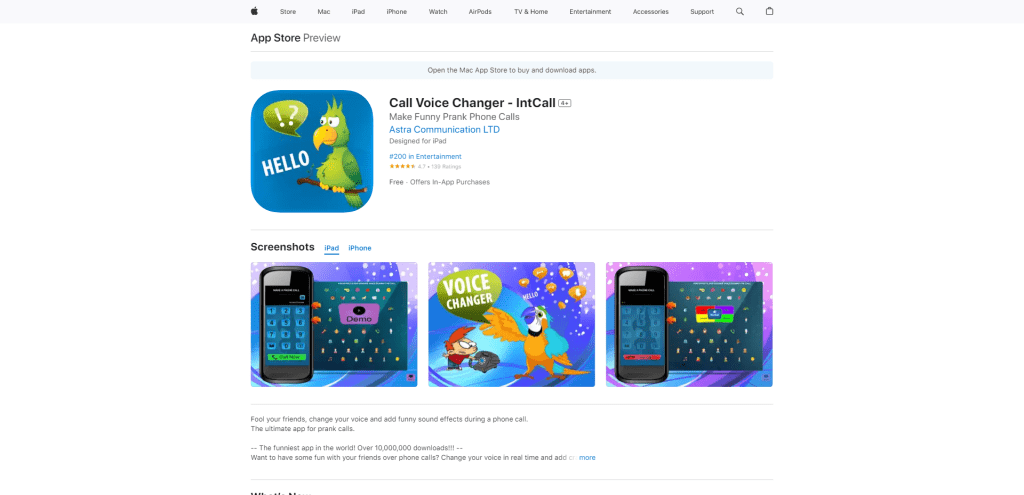 Call Voice Changer - IntCall