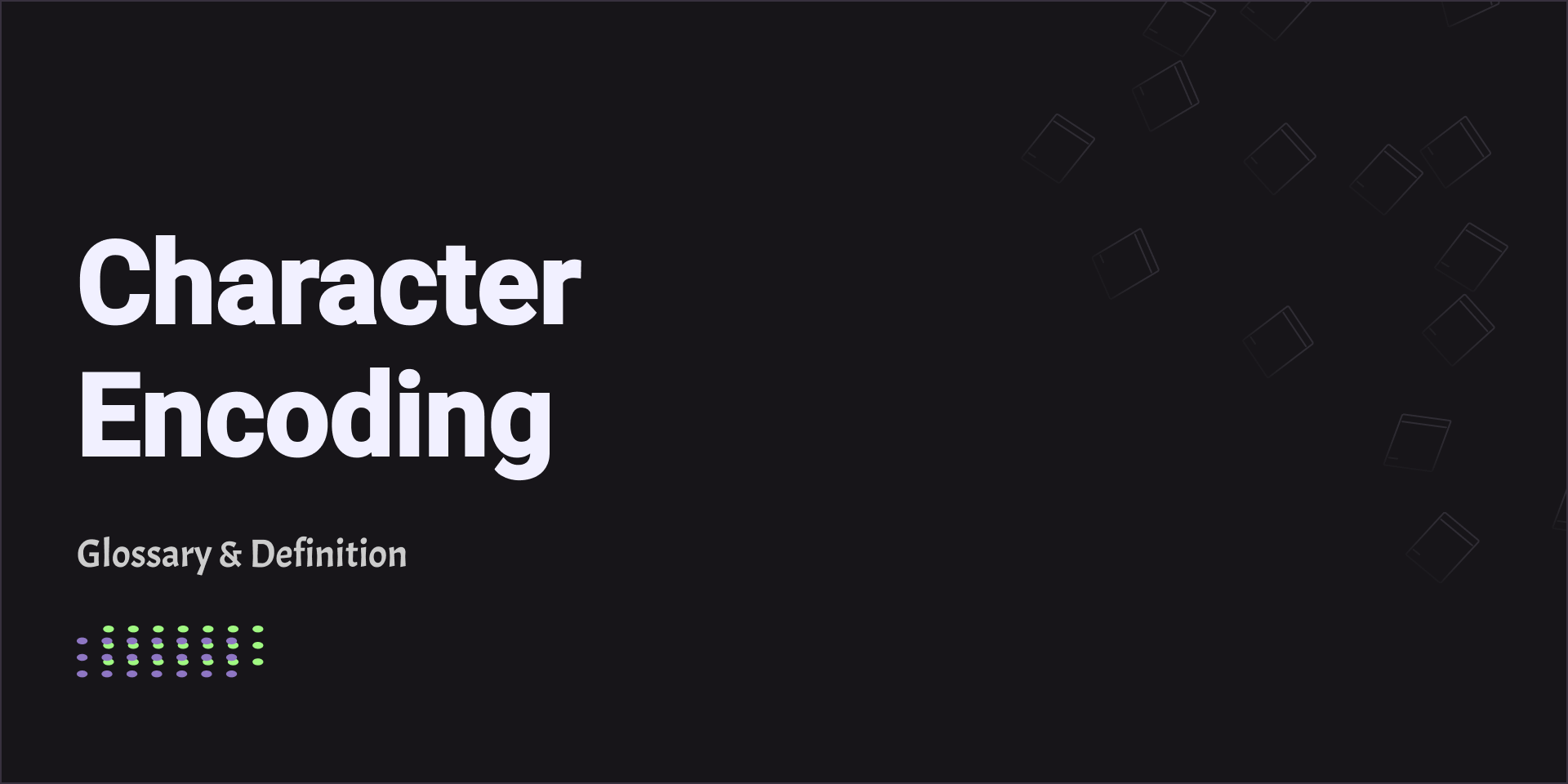 Character Encoding