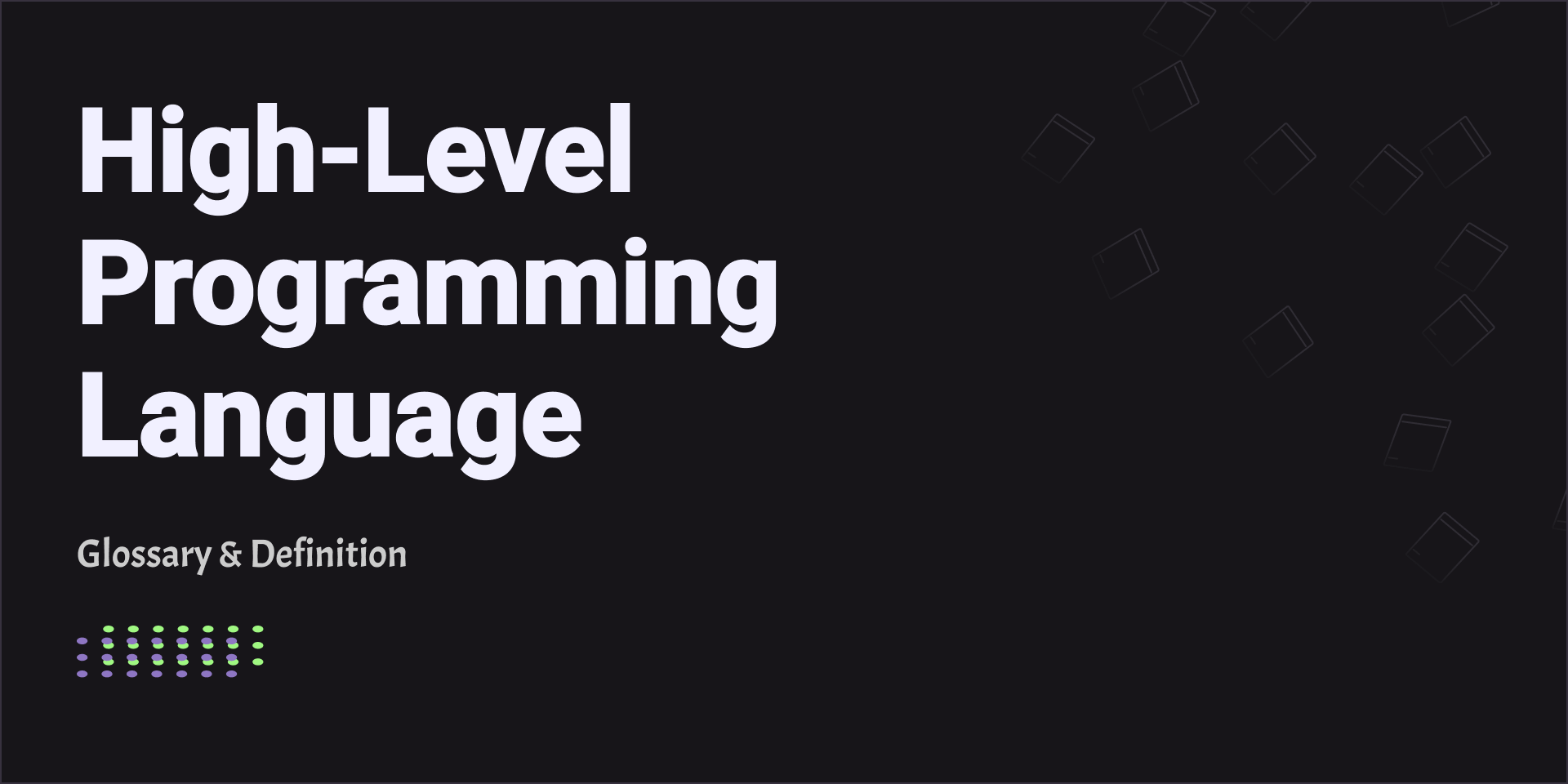 High-Level Programming Languages