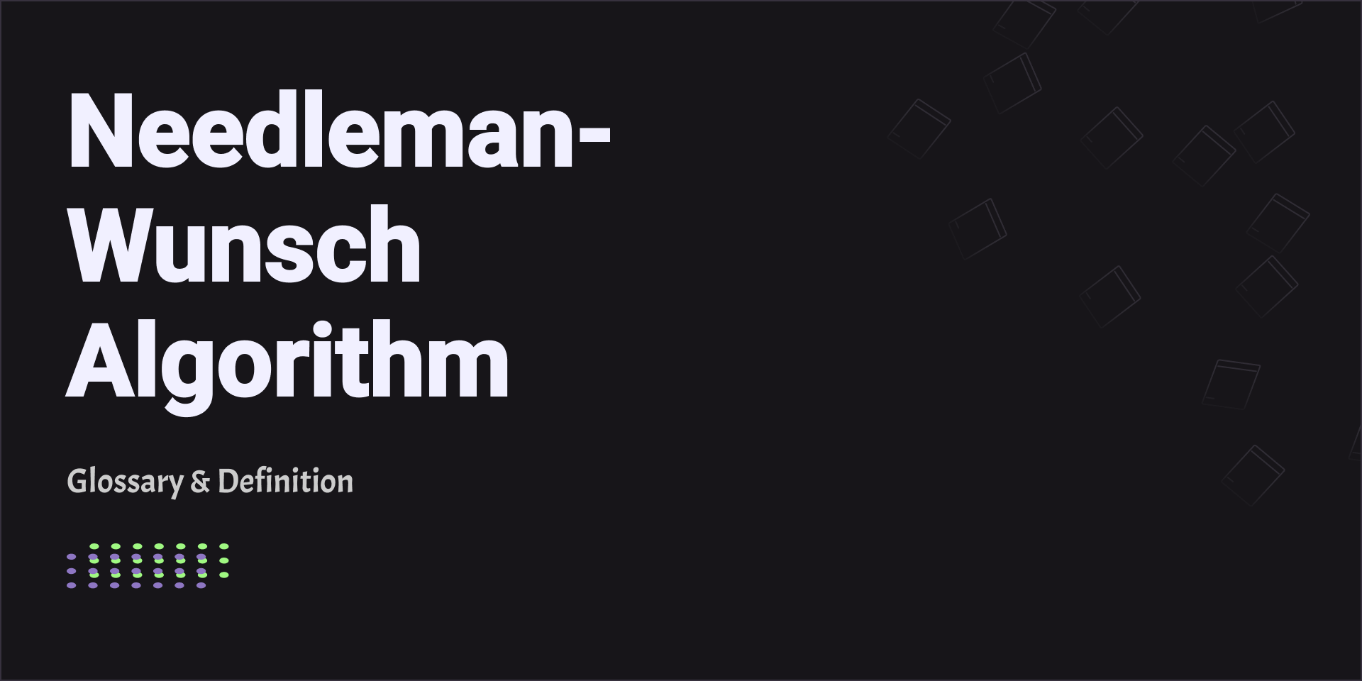 Needleman-Wunsch Algorithm