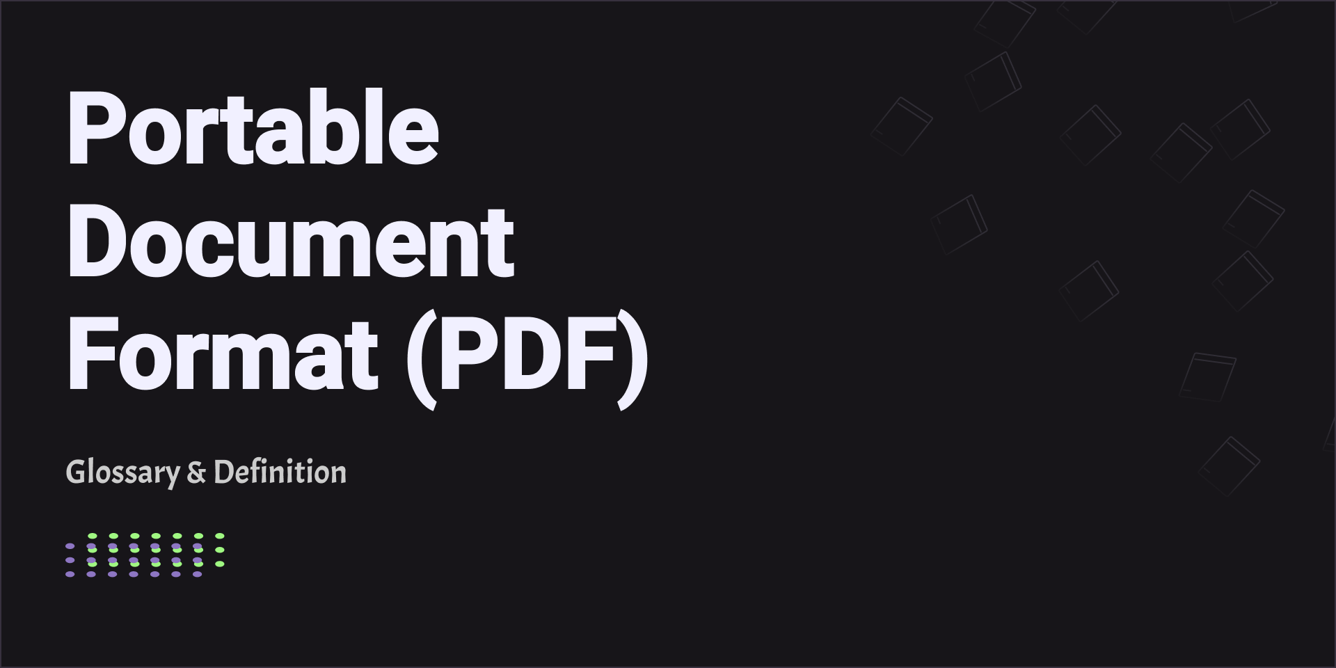 Portable Document Format (PDF)
