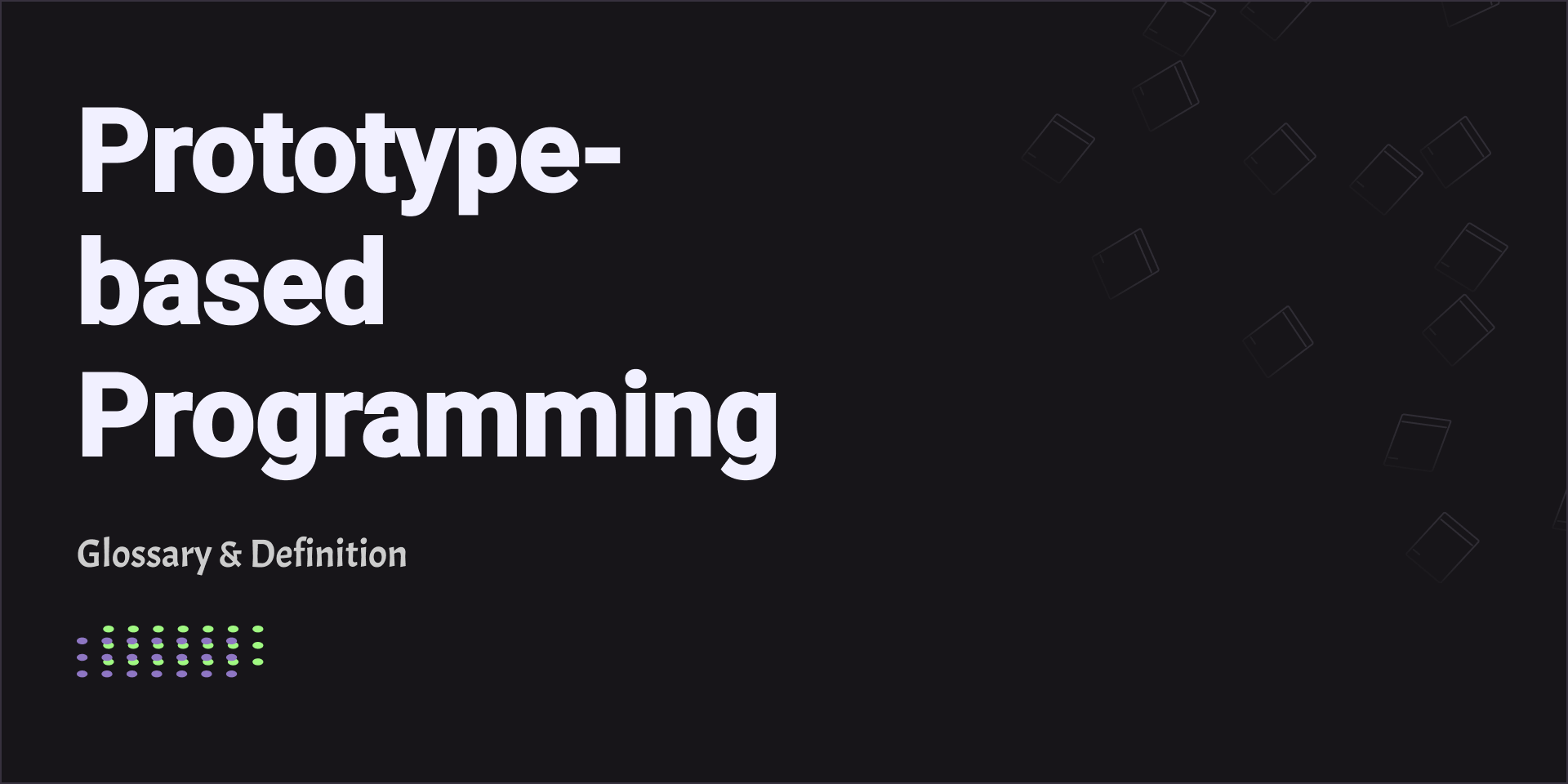Prototype-based Programming