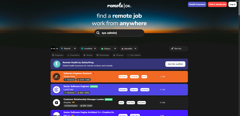 Remote OK: The Ultimate Remote Job Board for Developers