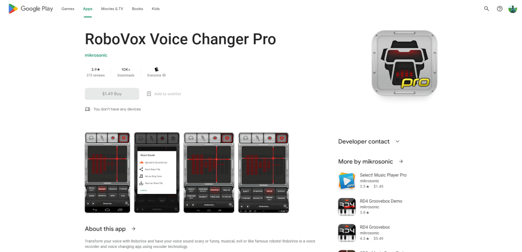 RoboVox Voice Changer Pro
