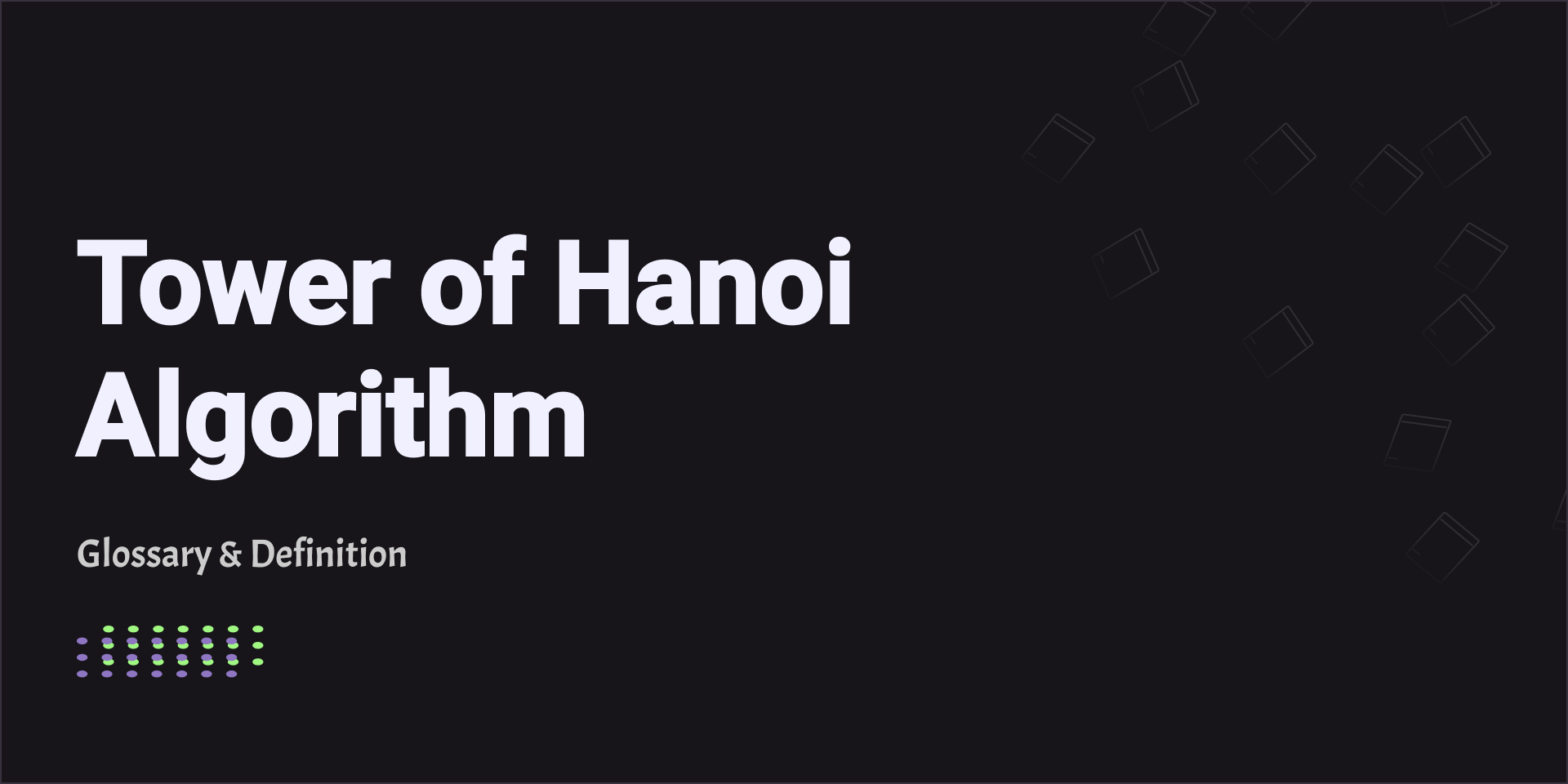 Tower of Hanoi Algorithm