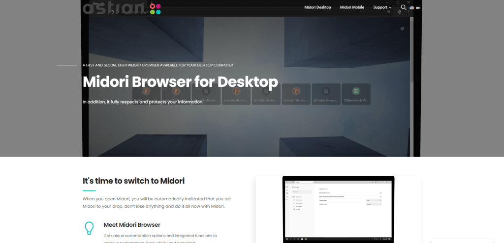 Midori Browser for Desktop