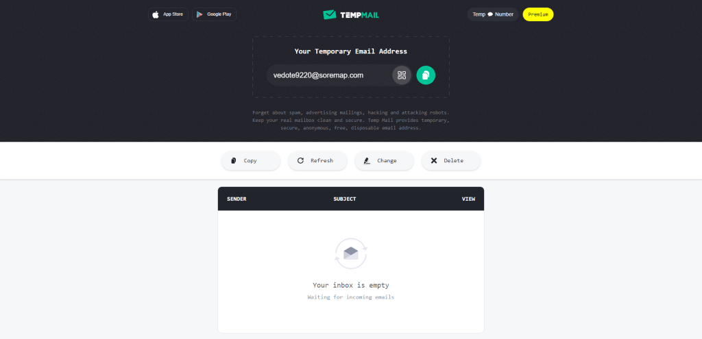 Temp-Mail – Anonymous Disposable Email Service