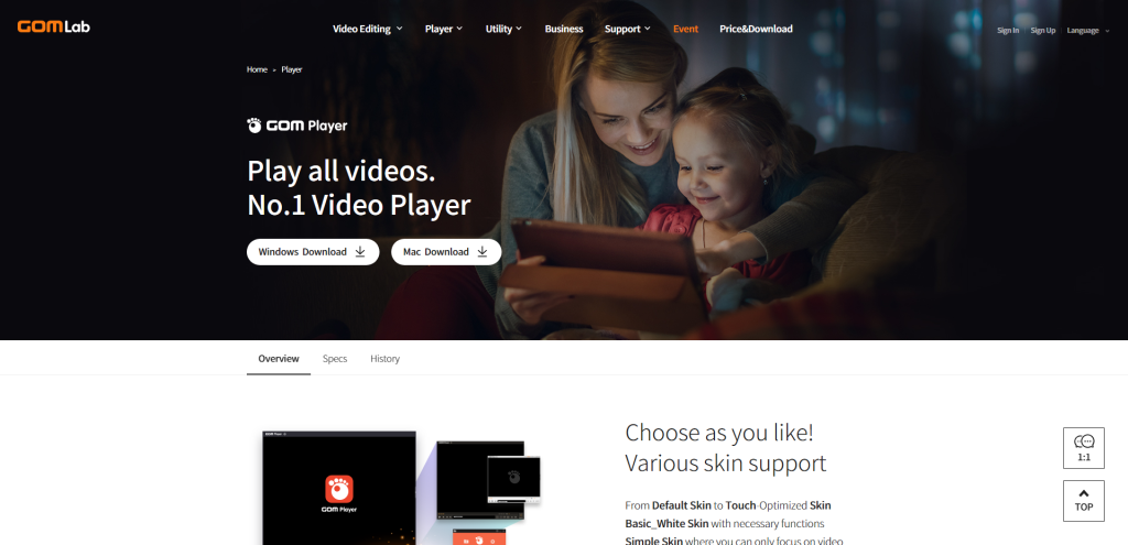 No.1 Free Video PlayerㅣGOM Player