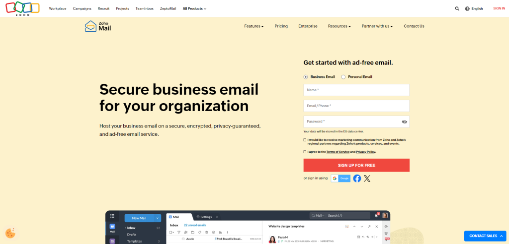 Secure business email for your organization