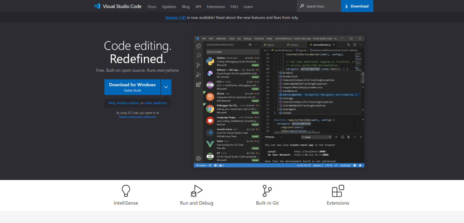 Top 9 Free Code Editors and IDEs for Windows