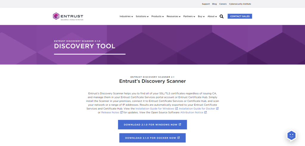 ENTRUST DISCOVERY SCANNER