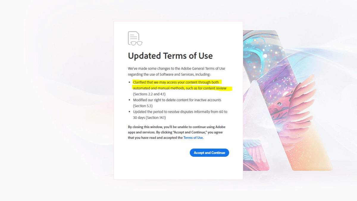Adobe wants to use your content for AI training