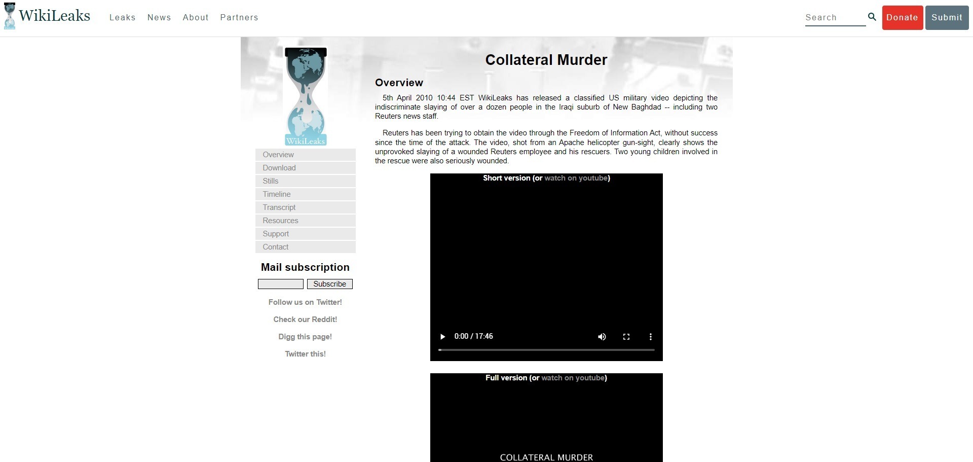 Collateral Murder - WikiLeaks