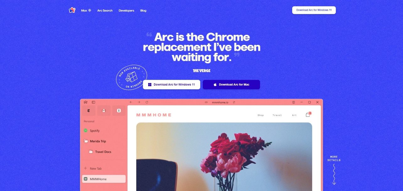 Arc browser